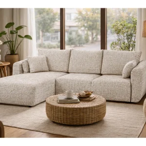 Hoekbank Santi met slaapfunctie en opbergruimte – 255×165 cm – modern, uitschuifbaar, comfortabel voor de woonkamer Hoekbank Santi met slaapfunctie en opbergruimte – 255×165 cm – modern, uitschuifbaar, comfortabel voor de woonkamer