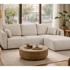 Hoekbank Santi met slaapfunctie en opbergruimte – 255×165 cm – modern, uitschuifbaar, comfortabel voor de woonkamer Hoekbank Santi met slaapfunctie en opbergruimte – 255×165 cm – modern, uitschuifbaar, comfortabel voor de woonkamer