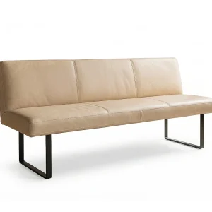 Gestoffeerde bank – Beige Leer – ELEEN