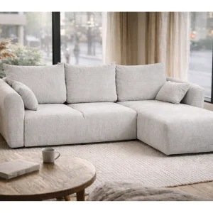 Hoekbank Santi met slaapfunctie en opbergruimte – 255×165 cm – modern, uitschuifbaar, comfortabel voor de woonkamer Hoekbank Santi met slaapfunctie en opbergruimte – 255×165 cm – modern, uitschuifbaar, comfortabel voor de woonkamer