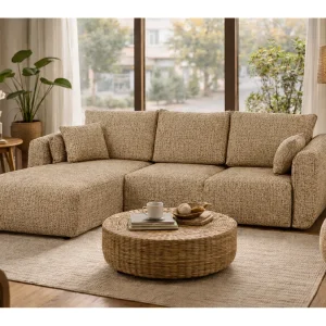 Hoekbank Santi met slaapfunctie en opbergruimte – 255×165 cm – modern, uitschuifbaar, comfortabel voor de woonkamer Hoekbank Santi met slaapfunctie en opbergruimte – 255×165 cm – modern, uitschuifbaar, comfortabel voor de woonkamer