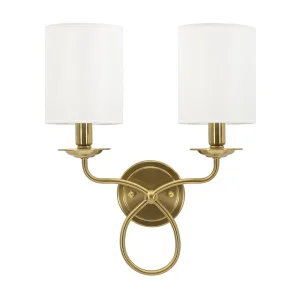 Goudkleurige metalen wandlamp 16 x 20 x 46 cm Goudkleurige metalen wandlamp 16 x 20 x 46 cm