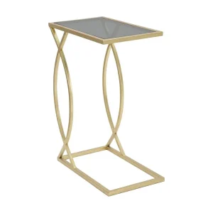 Gouden metalen salontafel 45,5×25,5×60 cm Gouden metalen salontafel 45,5×25,5×60 cm