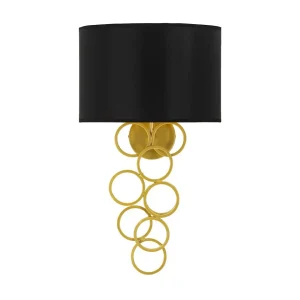 Gouden metalen wandlamp 30 x 20 x 50 cm Gouden metalen wandlamp 30 x 20 x 50 cm