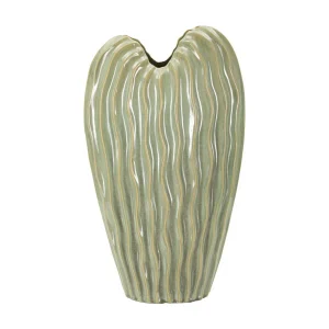 Groene keramische vaas 27x14x46,5 cm Groene keramische vaas 27x14x46,5 cm
