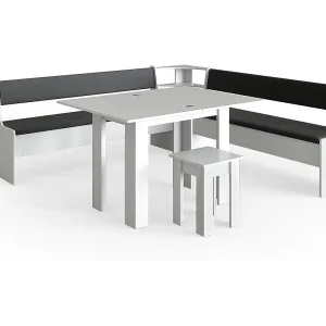 Hoekbank set wit 210x210x80 roman Hoekbank set wit 210x210x80 roman