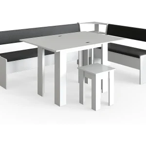 Hoekbank set wit 210x150x80 roman Hoekbank set wit 210x150x80 roman