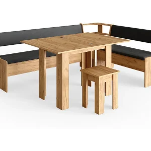 Hoekbank set krachtige eik goud 210x150x80 roman Hoekbank set krachtige eik goud 210x150x80 roman