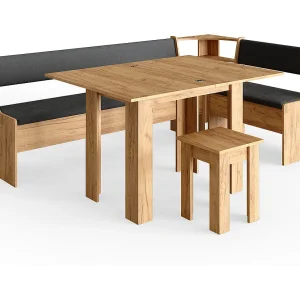 Hoekbank set krachtige eik goud 210x120x80 roman Hoekbank set krachtige eik goud 210x120x80 roman