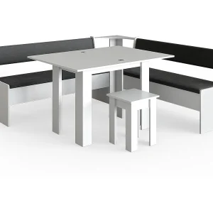 Hoekbank set wit 180x180x80 roman Hoekbank set wit 180x180x80 roman