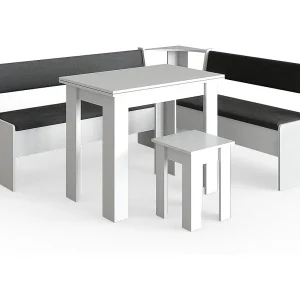 Hoekbank set wit 180x150x80 roman Hoekbank set wit 180x150x80 roman
