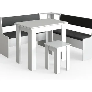 Hoekbank set wit 150x150x80 roman Hoekbank set wit 150x150x80 roman
