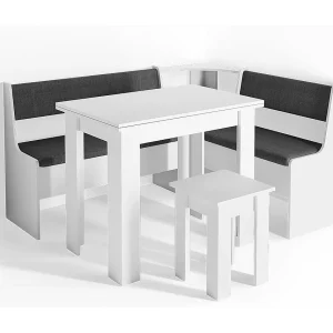 Hoekbank set wit 150x120x80 roman Hoekbank set wit 150x120x80 roman