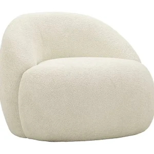 Ginevra fauteuil, wit, lusvormig, Scandinavisch design Ginevra fauteuil, wit, lusvormig, Scandinavisch design