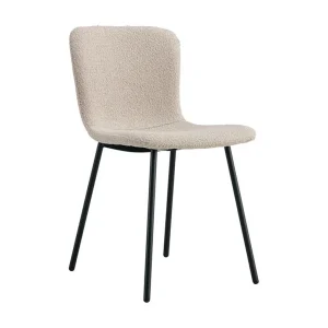 Halden eetkamerstoel bouclé beige. Halden eetkamerstoel bouclé beige.