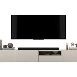 Hangend tv-meubel met 3 deuren en nis, lade – kast Cachemire mat, fronten Cachemire mat – 240 cm Hangend tv-meubel met 3 deuren en nis, lade – kast Cachemire mat, fronten Cachemire mat – 240 cm
