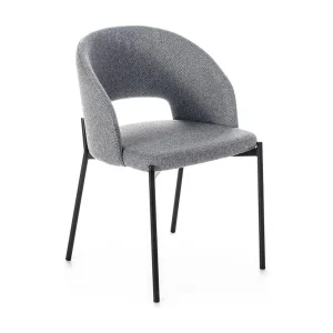 Greta Chaise en tissu gris 2 pcs