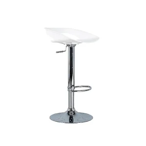 Glen Tabouret en polypropylène blanc Lot de 2 pcs