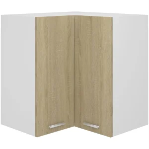 Hanghoekkast Lyon 57x57x60 cm bewerkt hout sonoma eikenkleurig Hanghoekkast Lyon 57x57x60 cm bewerkt hout sonoma eikenkleurig