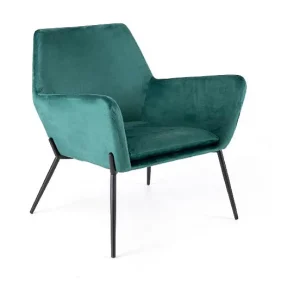 Gin Fauteuil en velours vert Gin Fauteuil en velours vert