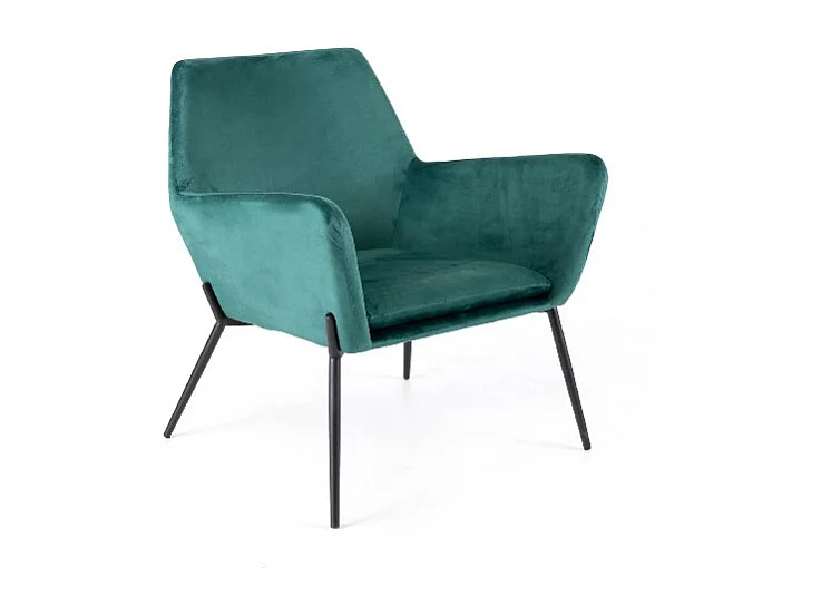 Gin Fauteuil en velours vert