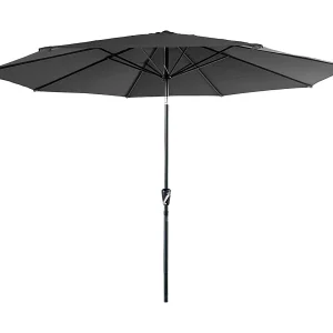 HAPUNA rechte ronde parasol 3,30m diameter grijs HAPUNA rechte ronde parasol 3,30m diameter grijs