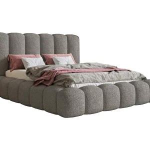 Gestoffeerd bed 140×200 Madeno – metalen lattenbodem, opbergruimte – bouclé, Grijs (Catch Me 25) Gestoffeerd bed 140×200 Madeno – metalen lattenbodem, opbergruimte – bouclé, Grijs (Catch Me 25)