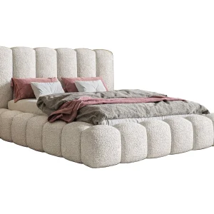 Gestoffeerd bed 140×200 Madeno – metalen lattenbodem, opbergruimte – bouclé, Crème (Catch Me 1) Gestoffeerd bed 140×200 Madeno – metalen lattenbodem, opbergruimte – bouclé, Crème (Catch Me 1)