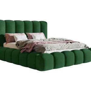 Gestoffeerd bed 140×200 Madeno – lattenbodem, opbergruimte – fluweel, Groen (Amor Velvet 4311) Gestoffeerd bed 140×200 Madeno – lattenbodem, opbergruimte – fluweel, Groen (Amor Velvet 4311)