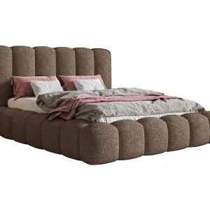 Gestoffeerd bed 140×200 Madeno – lattenbodem, opbergruimte – bouclé, Bruin (Catch Me 6) Gestoffeerd bed 140×200 Madeno – lattenbodem, opbergruimte – bouclé, Bruin (Catch Me 6)
