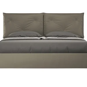 Gestoffeerd bed 160×200 met opbergruimte kunstleer cappuccino Appia