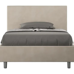 Gestoffeerd Bed 120×190 met opbergruimte microvezel zand Adele Gestoffeerd Bed 120×190 met opbergruimte microvezel zand Adele