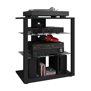 Hifi Meubelrek Alu Glas Phono Folas
