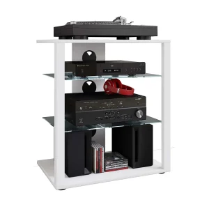 Hifi Meubelrek Alu Glas Phono Folas