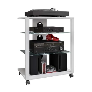 Hifi Meubelrek Glas Phono Folas Rollen