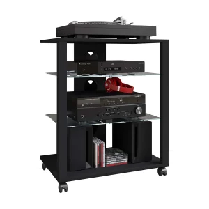Hifi Meubelrek Glas Phono Folas Rollen