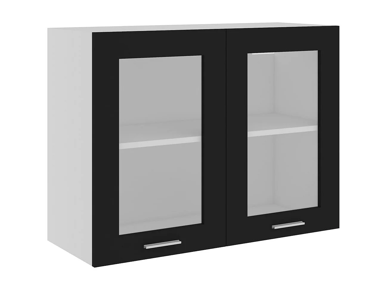 Bovenkast Lyon 80x31x60 cm bewerkt hout zwart