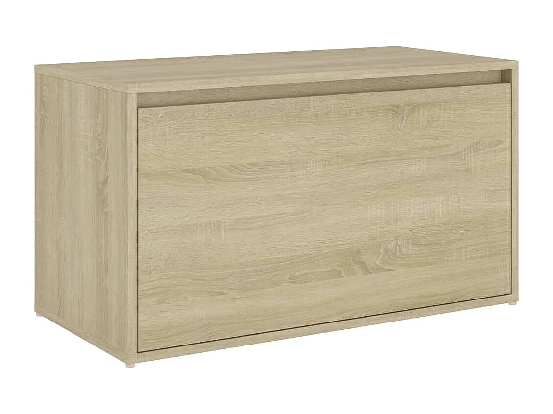 Halbank 80x40x45 cm bewerkt hout sonoma eikenkleurig