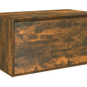 Halbankje 80x40x45 cm bewerkt hout gerookt eikenkleurig Halbankje 80x40x45 cm bewerkt hout gerookt eikenkleurig