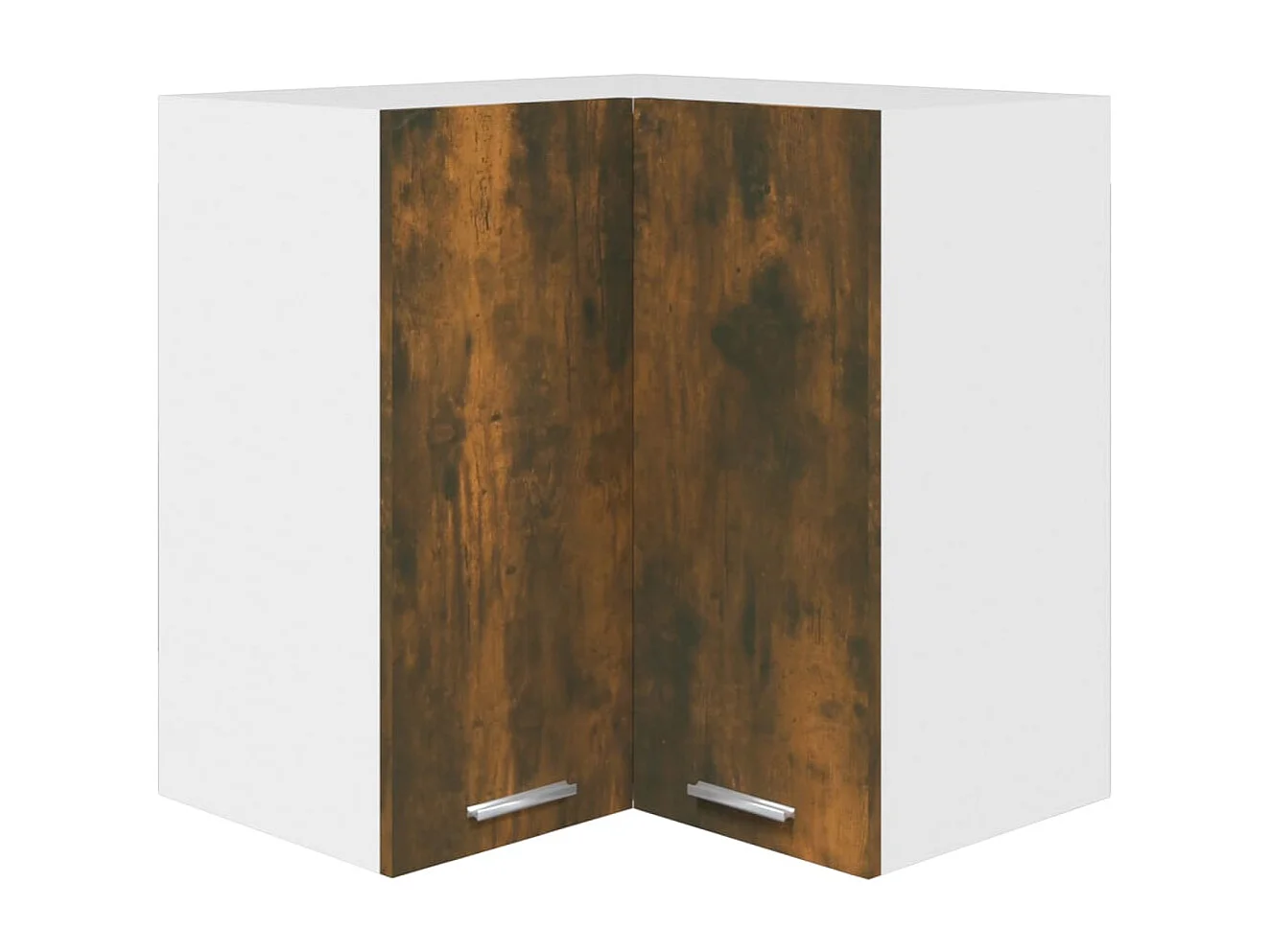 Hanghoekkast Lyon 57x57x60 cm bewerkt hout gerookt eikenkleurig