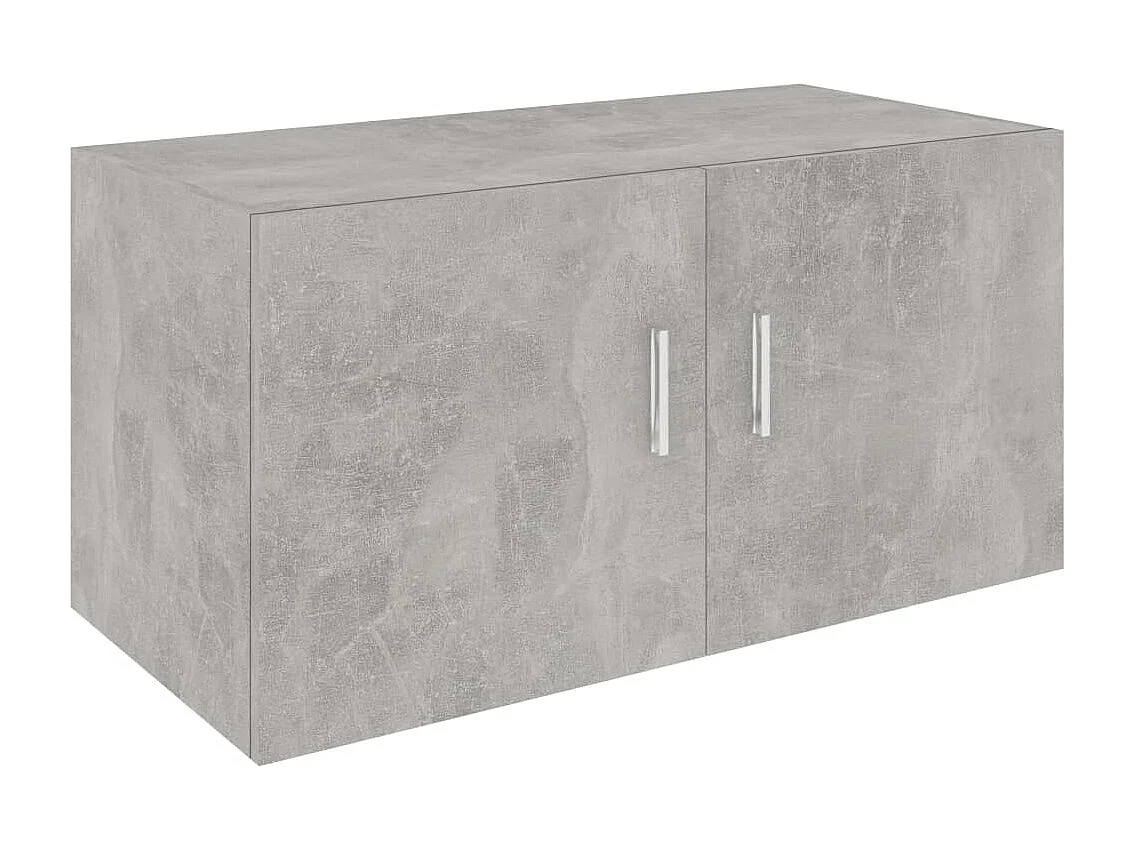 Hangkast 80x39x40 cm bewerkt hout betongrijs
