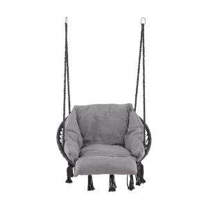 Hamtic hangend tuinstoel incl. kussen grijs. Hamtic hangend tuinstoel incl. kussen grijs.
