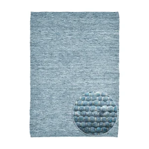 Handgeweven omkeerbaar wollen tapijt 90×160 cm blauw Alpen Handgeweven omkeerbaar wollen tapijt 90×160 cm blauw Alpen