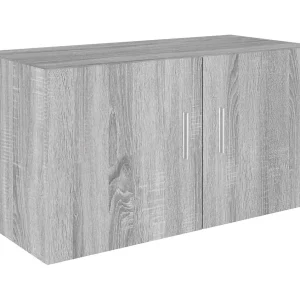Hangkast 80x39x40 cm bewerkt hout grijs sonoma eikenkleurig Hangkast 80x39x40 cm bewerkt hout grijs sonoma eikenkleurig
