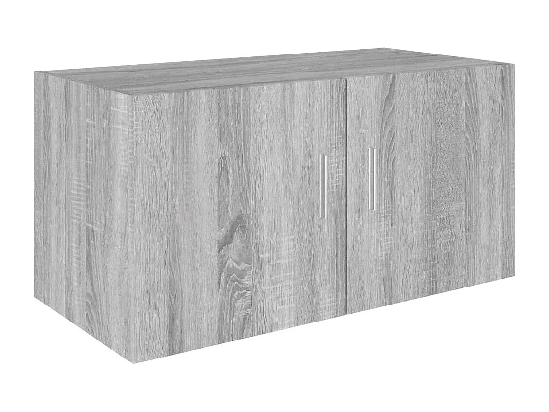 Hangkast 80x39x40 cm bewerkt hout grijs sonoma eikenkleurig