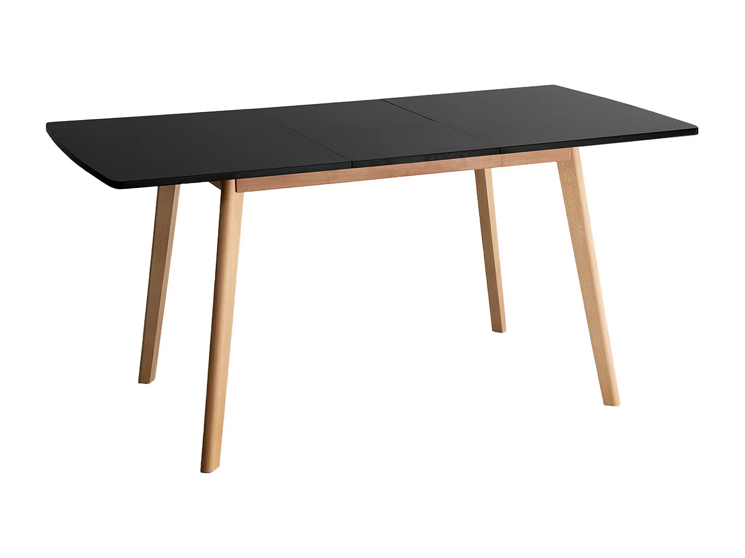 HELGA uitschuifbare tafel 120 / 160cm zwart