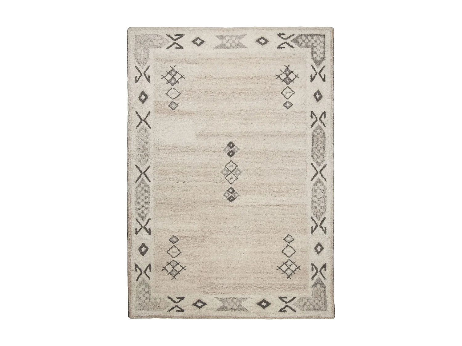 Handgetuft wollen tapijt in Berberse stijl 60x90 cm melange Royal Berber