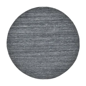 Handgeweven UNI wollen tapijt 190×190 cm antraciet Pure