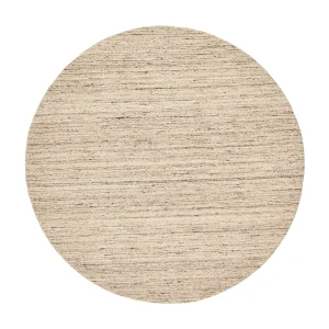 Handgeweven UNI wollen tapijt 150×150 cm beige natuur Pure