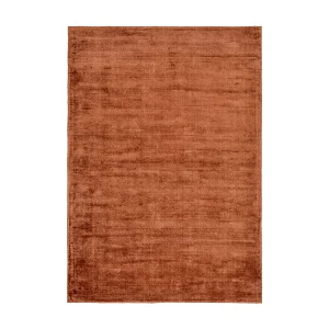 Handgeweven viscose tapijt 65×135 cm koper Shine